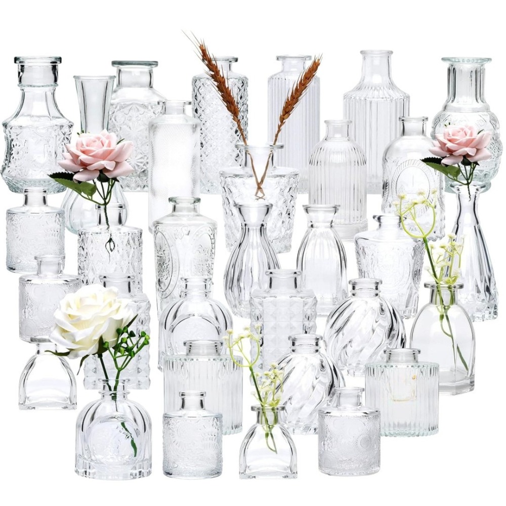 Old Fashioned Glass - 10PCS French Retro Relief Mini Glass