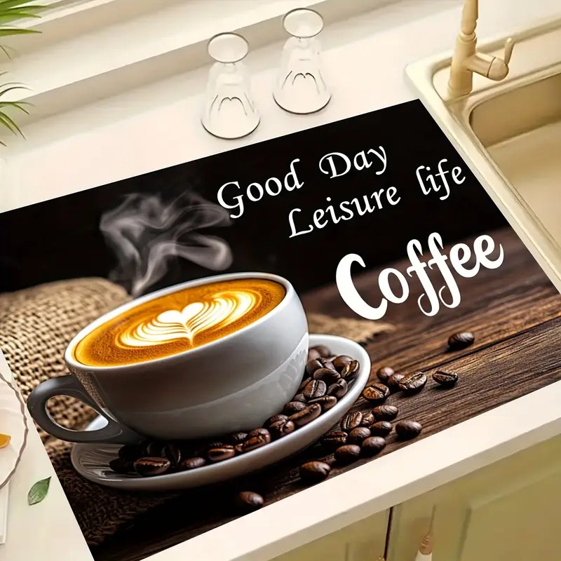 Classic Coffee Design Dish Dry - Bar Mat Rubber review and price