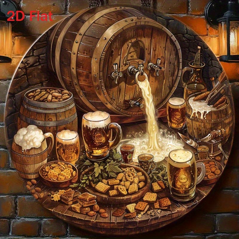 1Pc Round 2D Flat Aluminum Sig - Home Bar Accessories review and price