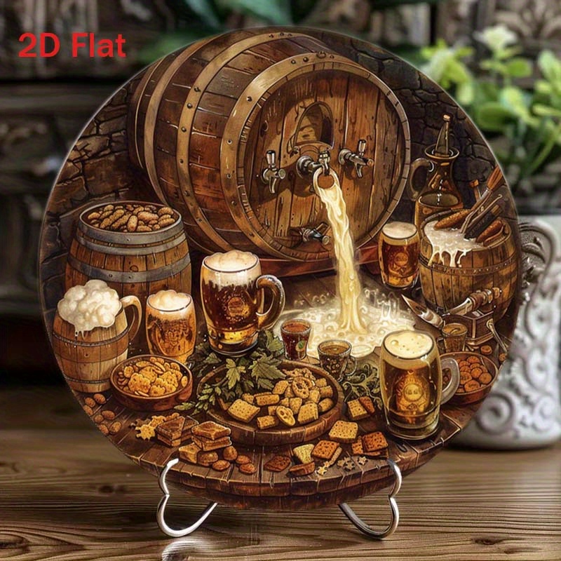 1Pc Round 2D Flat Aluminum Sig - Home Bar Accessories review and price