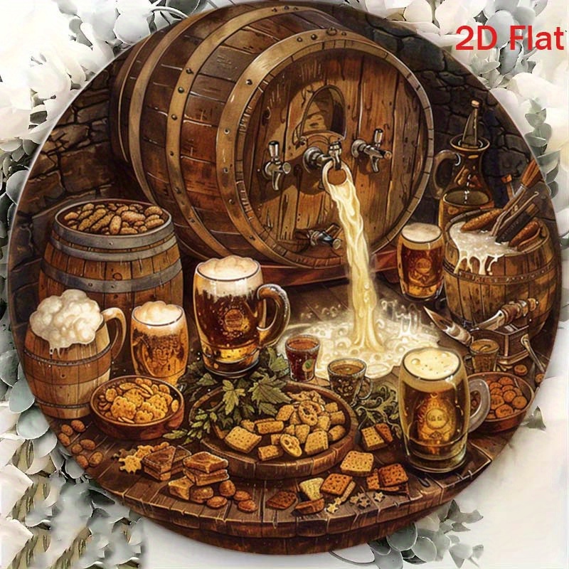 1Pc Round 2D Flat Aluminum Sig - Home Bar Accessories review and price