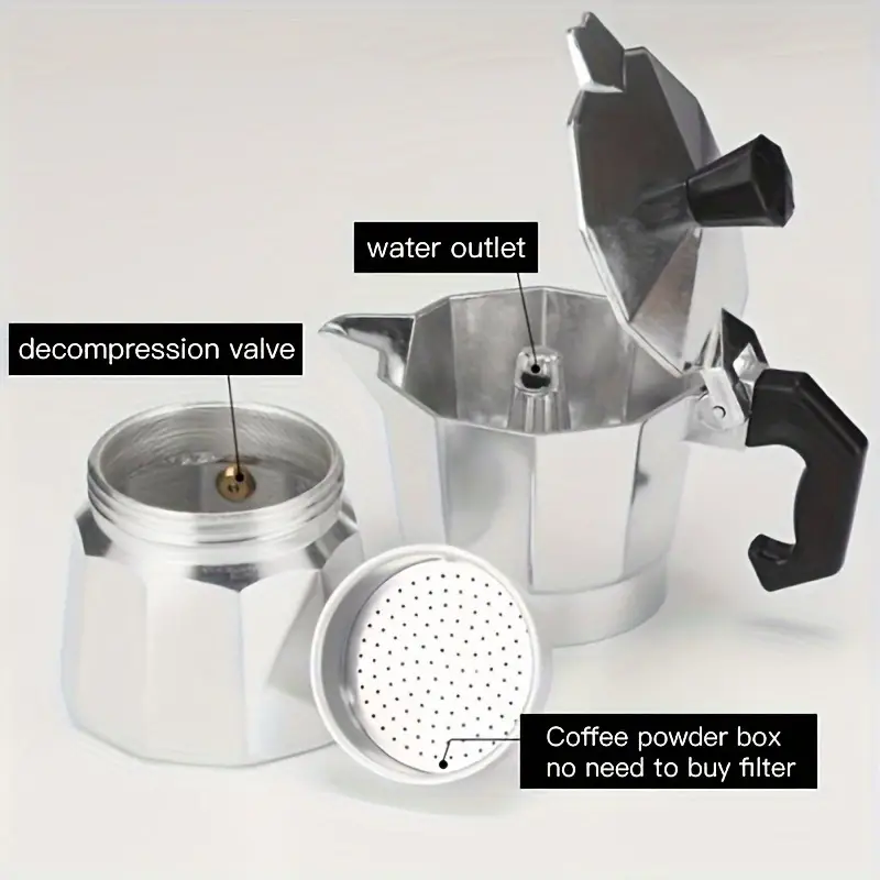 Classic Aluminum Moka Pot 50-3 - Home Barista review and price