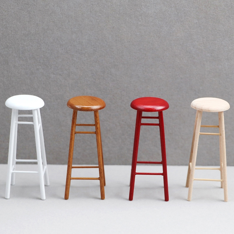 1:12 Dollhouse Miniature High  - Home Bar Stools review and price